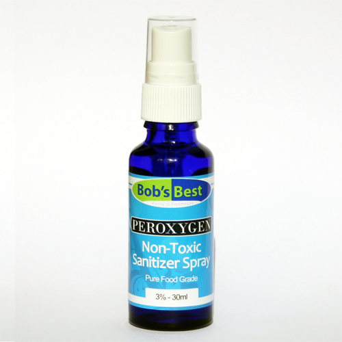 Peroxygen Non-Toxic Sanitizer Spray - 3% Solution - 30ml