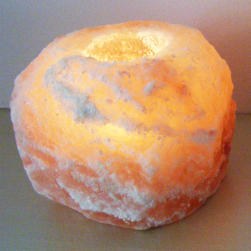 Himalayan Crystal Salt Tea Light Holder - 1kg